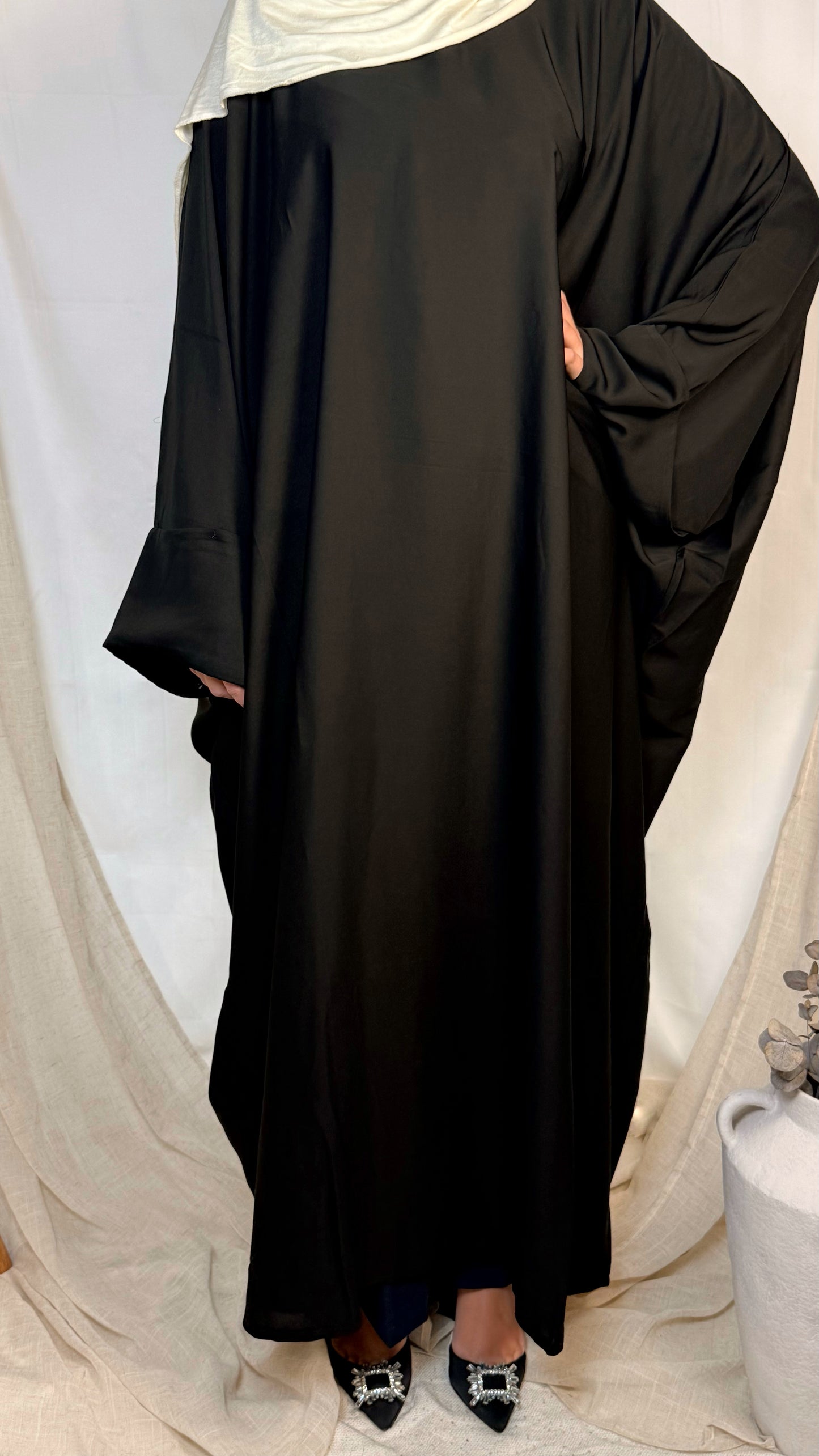 Abaya manches papillon