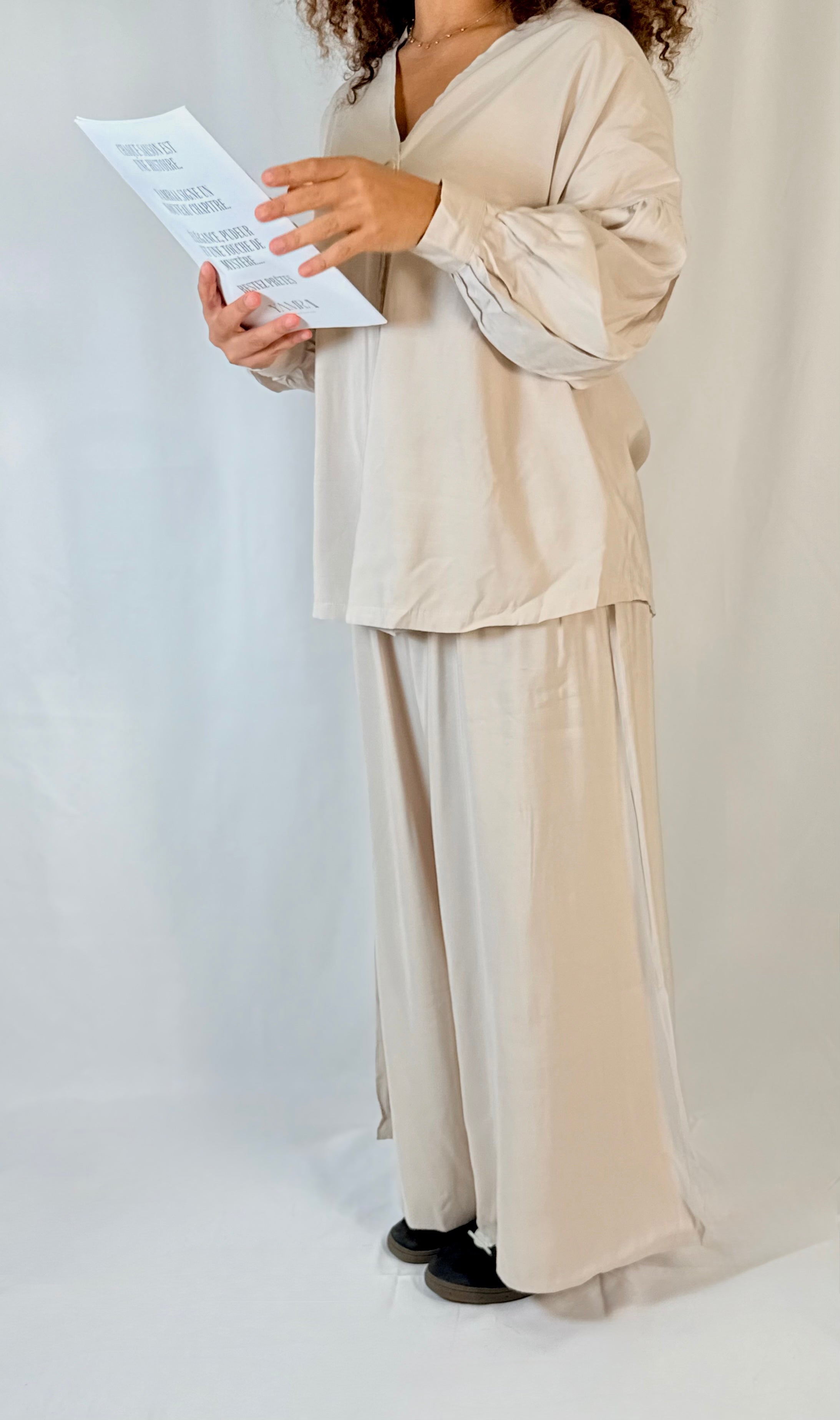 Ensemble fluide - Beige
