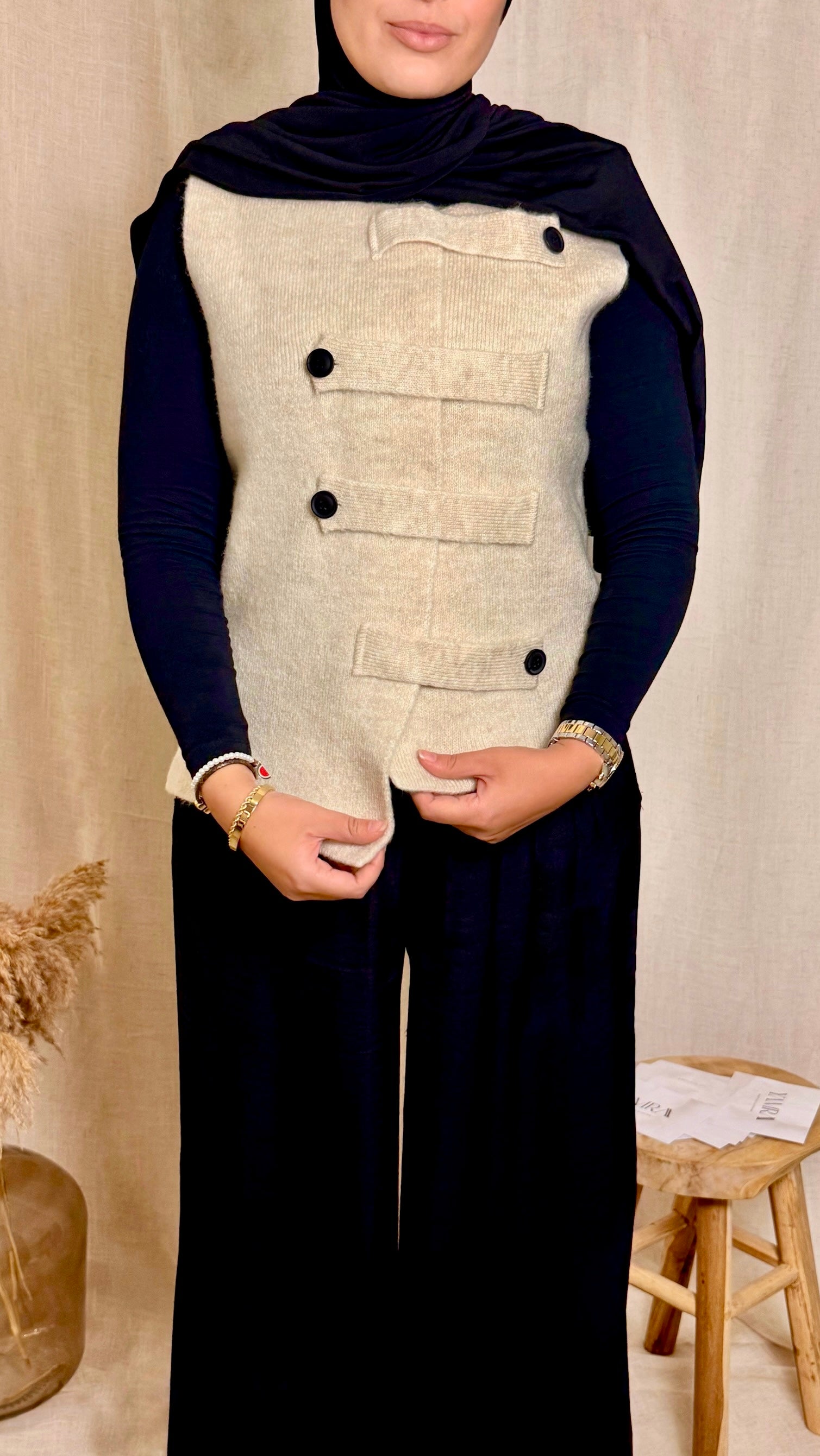 Gilet asymétrique