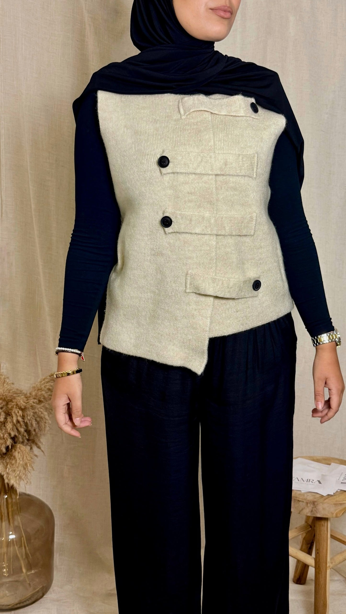 Gilet asymétrique