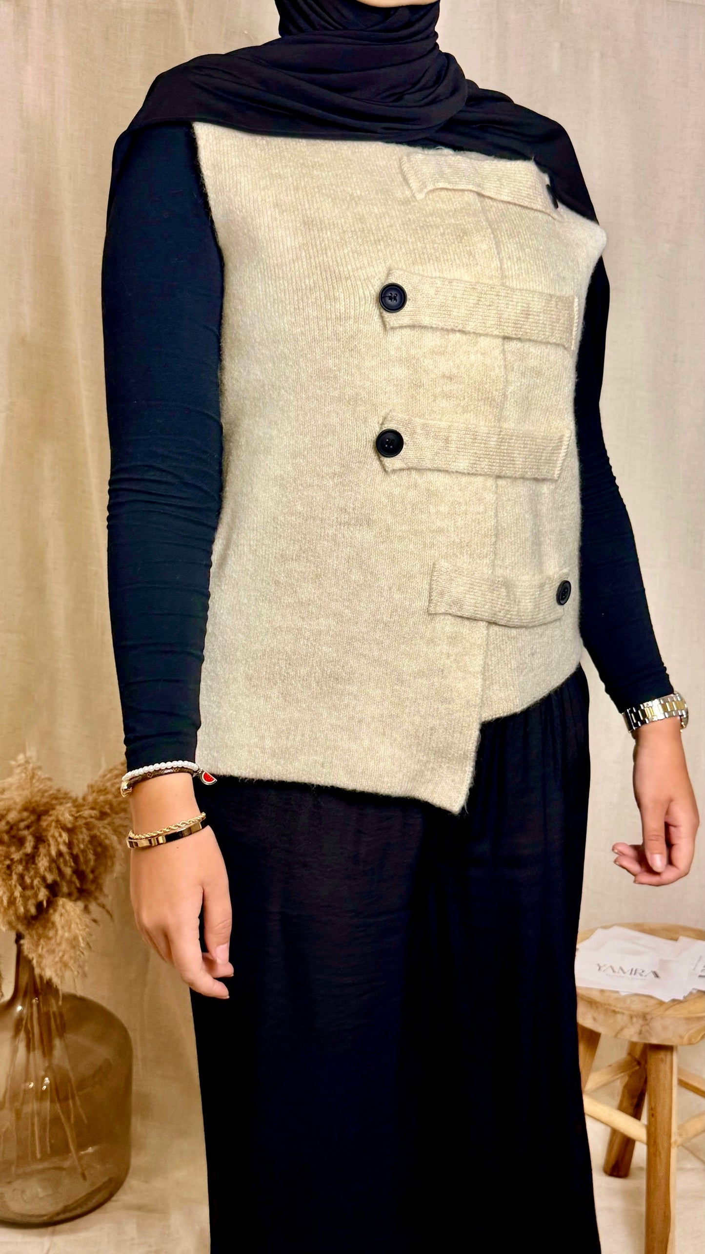 Gilet asymétrique