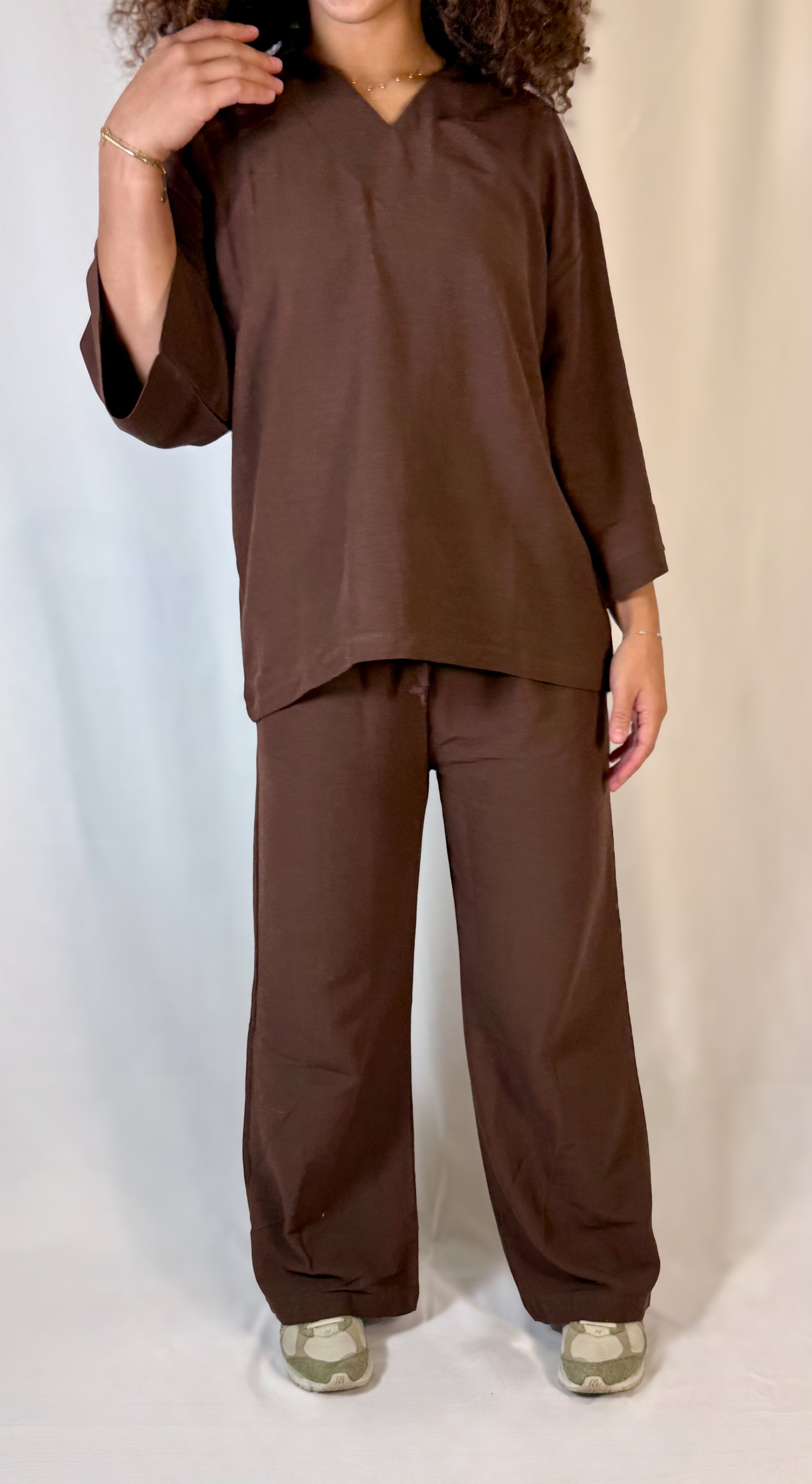 ensemble marron femme