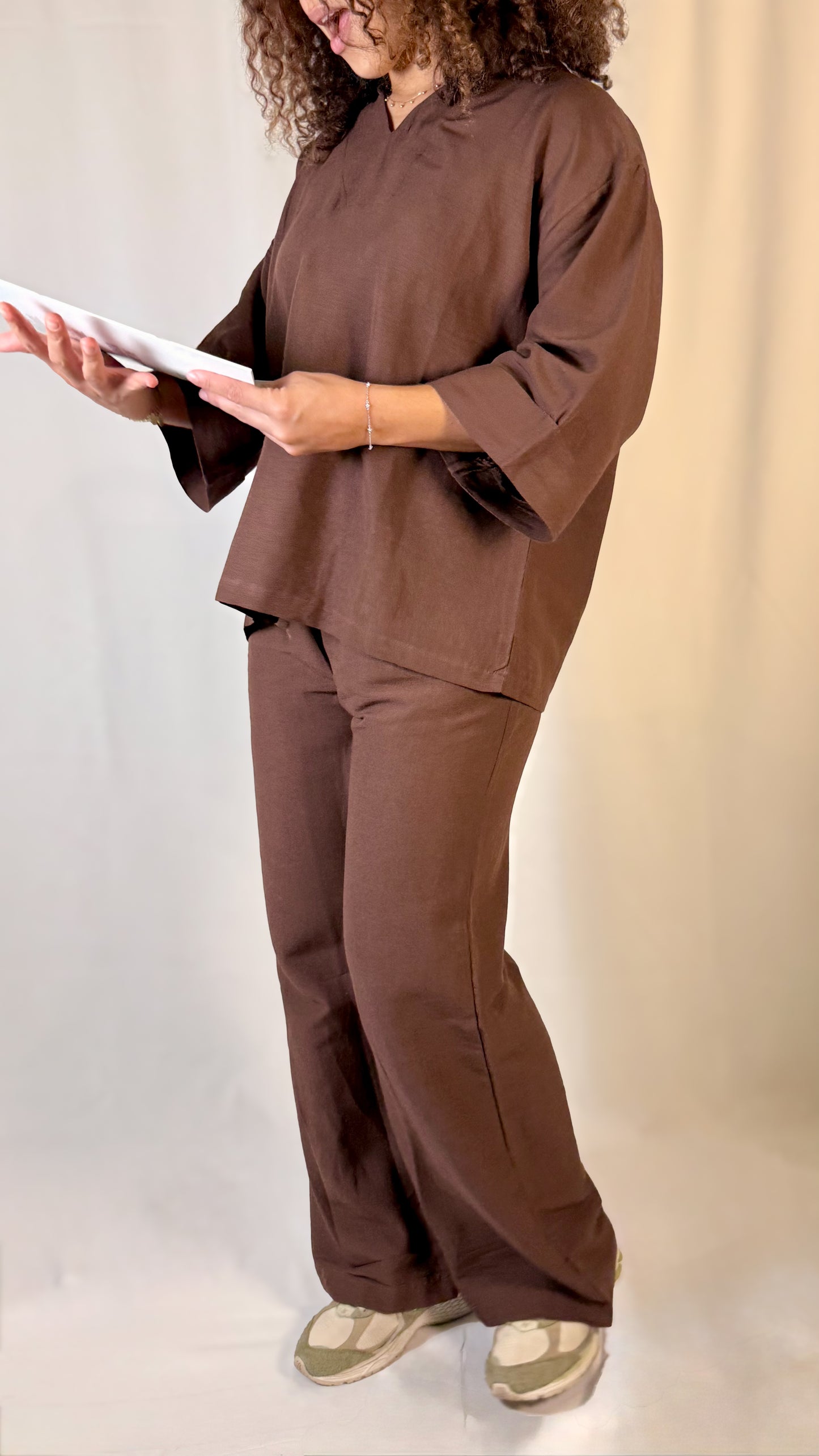 Ensemble marron femme