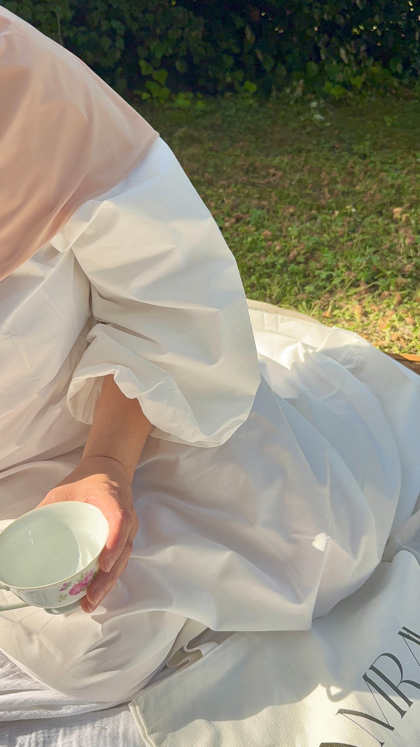 robe modest fashion blanc yamraa